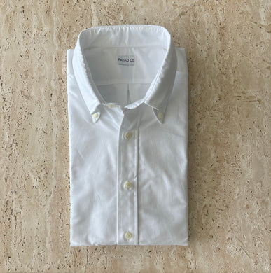 White Oxford Cloth Button Down (OCBD) Made in USA