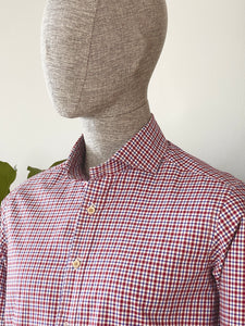 ANDRE Mini Check Shirt in Caccioppoli cloth