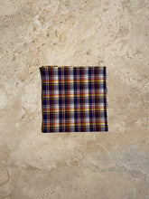 Load image into Gallery viewer, Bullseye Plaid Handrolled Pocket Square In Thomas Mason x WM Brown