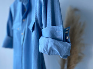 BILLY Western Shirt in Lt. Chambray