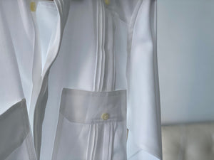 MICHELLIN Guayabera in Royal Twill Herringbone 100/2 Cotton