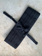 Load image into Gallery viewer, Moire Pre Tied Bow / Cummerbund Set