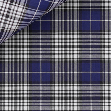 Durrants: Blue/Navy/ White Tartan