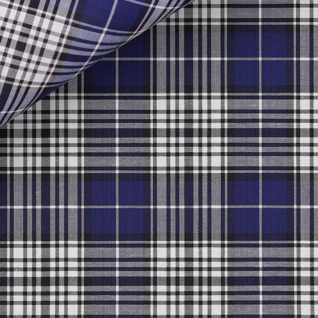 Durrants: Blue/Navy/ White Tartan