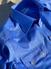 Load image into Gallery viewer, BUTCH Sawtooth Western Shirt in French Blue poplin