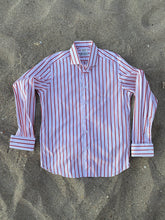 Cargar imagen en el visor de la galería, CLARK Dress Shirt Negroni Stripe by Thomas Mason x WM Brown