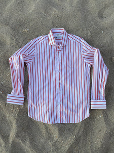 CLARK Dress Shirt Negroni Stripe by Thomas Mason x WM Brown