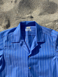 TOM Camp Shirt Blue & White Cotton Stripe