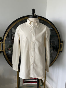 Beige Oxford Cloth Button Down (OCBD) Made in USA