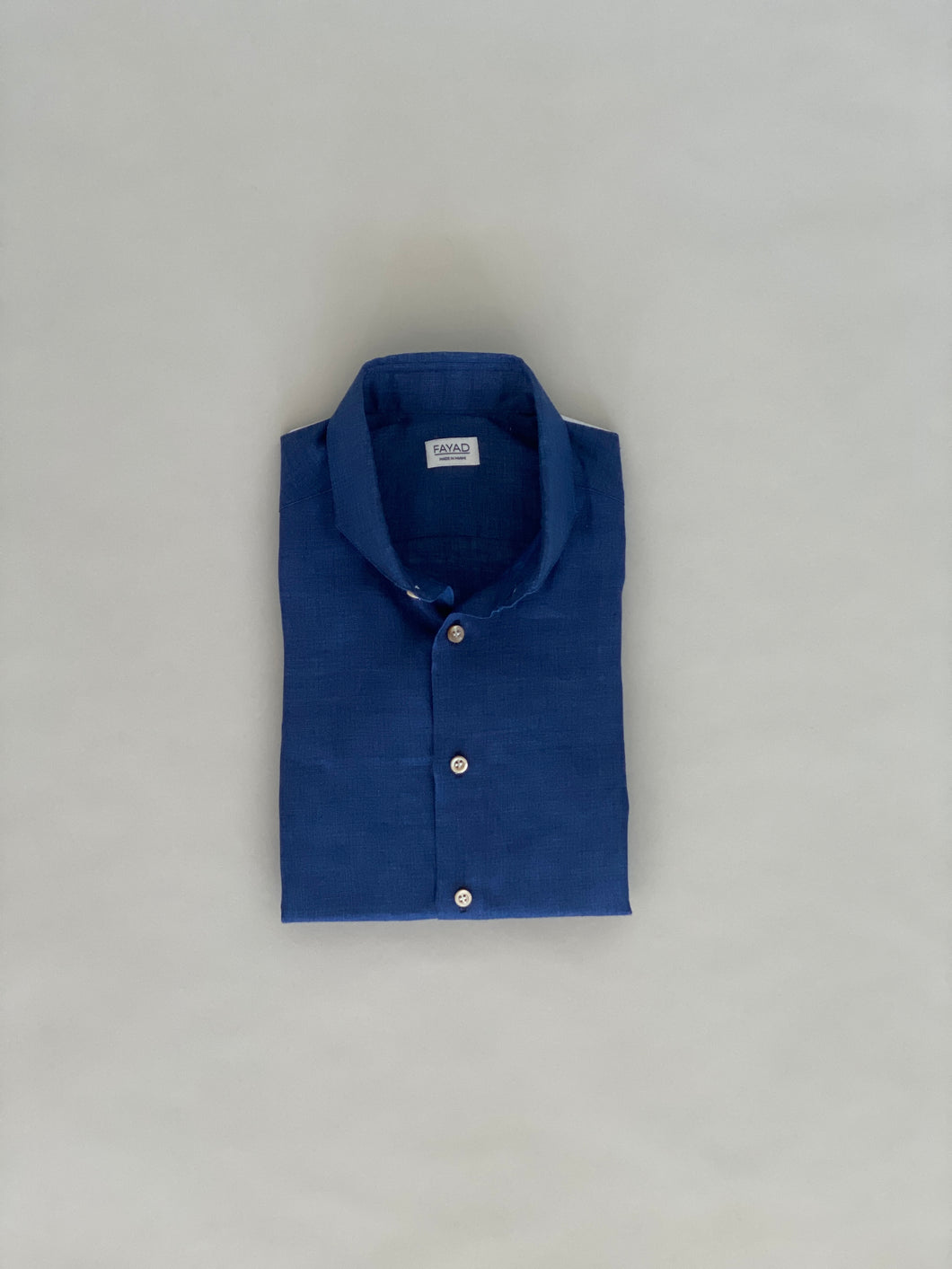 ANDRE Indigo Linen Sport Shirt