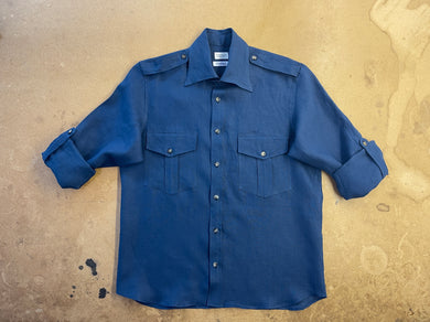 IKE Linen Shirt in cloth by Caccioppoli