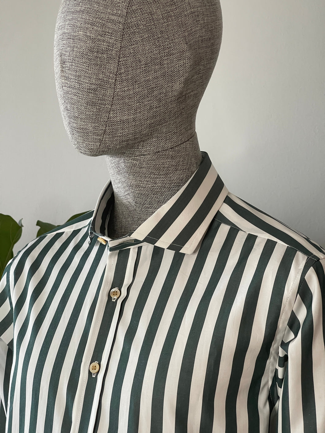 ANDRE Awning Stripe Shirt in Caccioppoli cloth