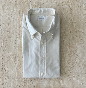 Beige Oxford Cloth Button Down (OCBD) Made in USA