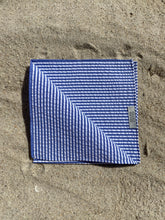 Load image into Gallery viewer, Seersucker Handrolled Pocket Square