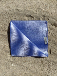 Seersucker Handrolled Pocket Square