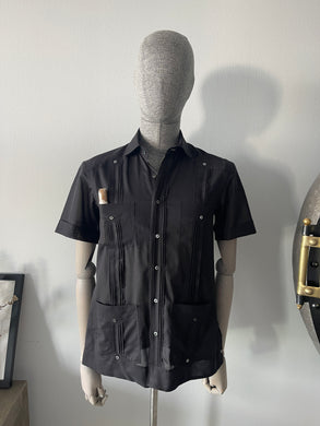 ADAM Guayabera in Voile Mason by Thomas Mason Bespoke